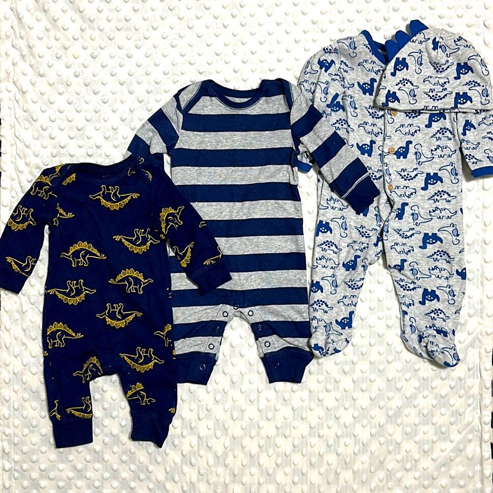 Baby Boy 0-3 Months Sleepers Bundle